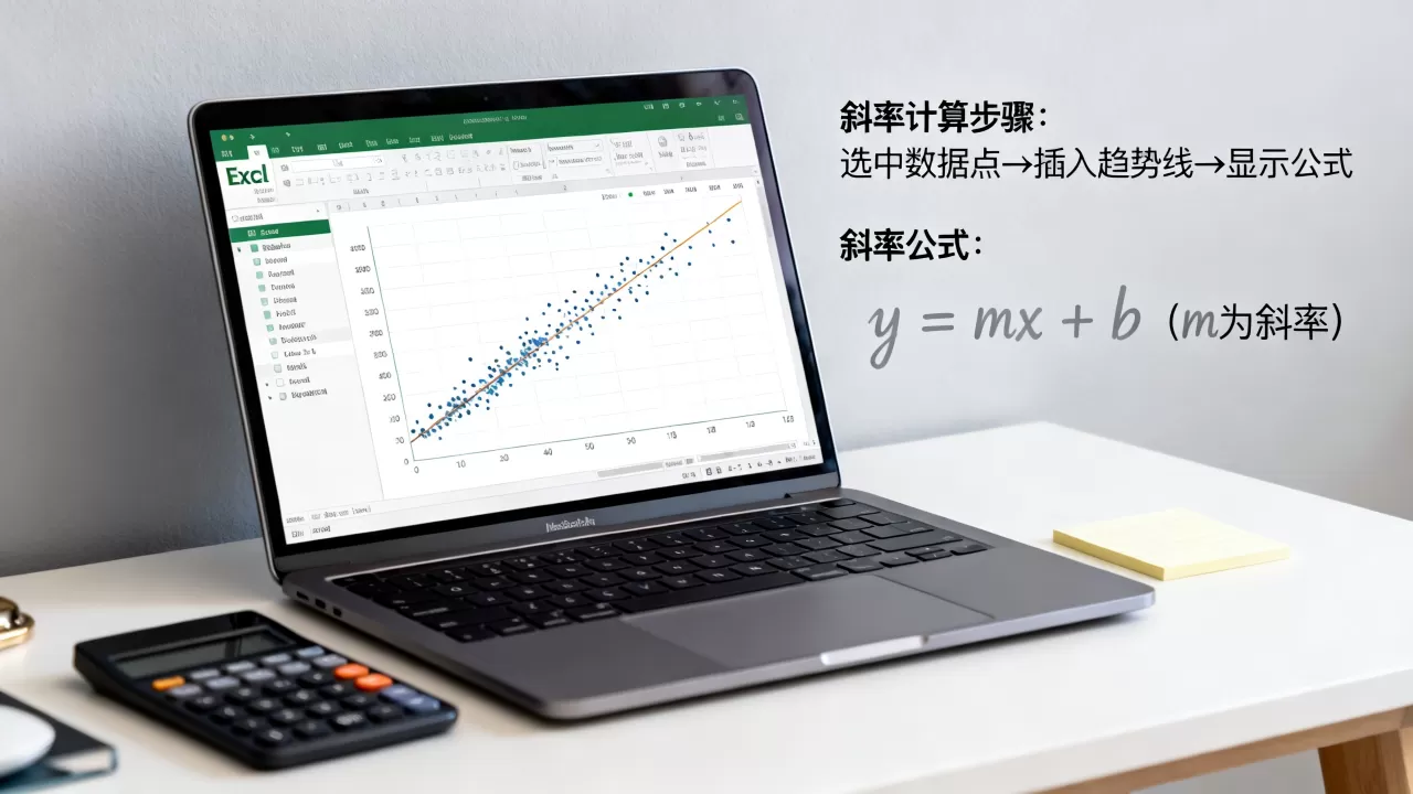 Excel图表斜率怎么计算？,斜率公式是什么