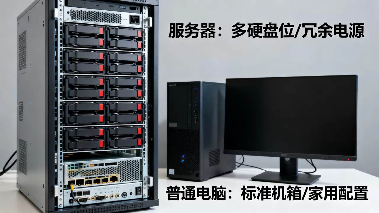 服务器和普通电脑有什么区别,日常使用怎么选？