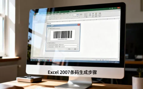 Excel 2007条码怎么生成？，怎么做