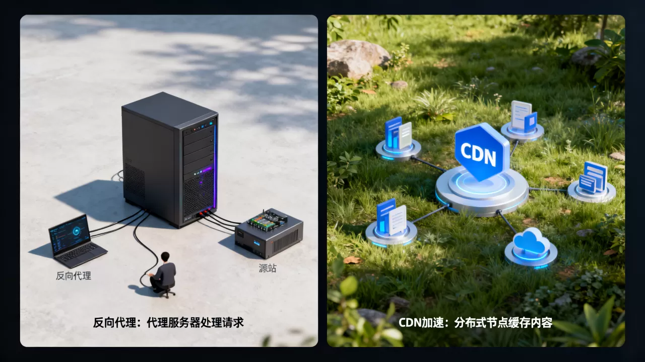 反向代理和cdn加速有什么区别?, 各自优缺点有哪些 反向代理和cdn加速有什么区别?, 各自优缺点有哪些