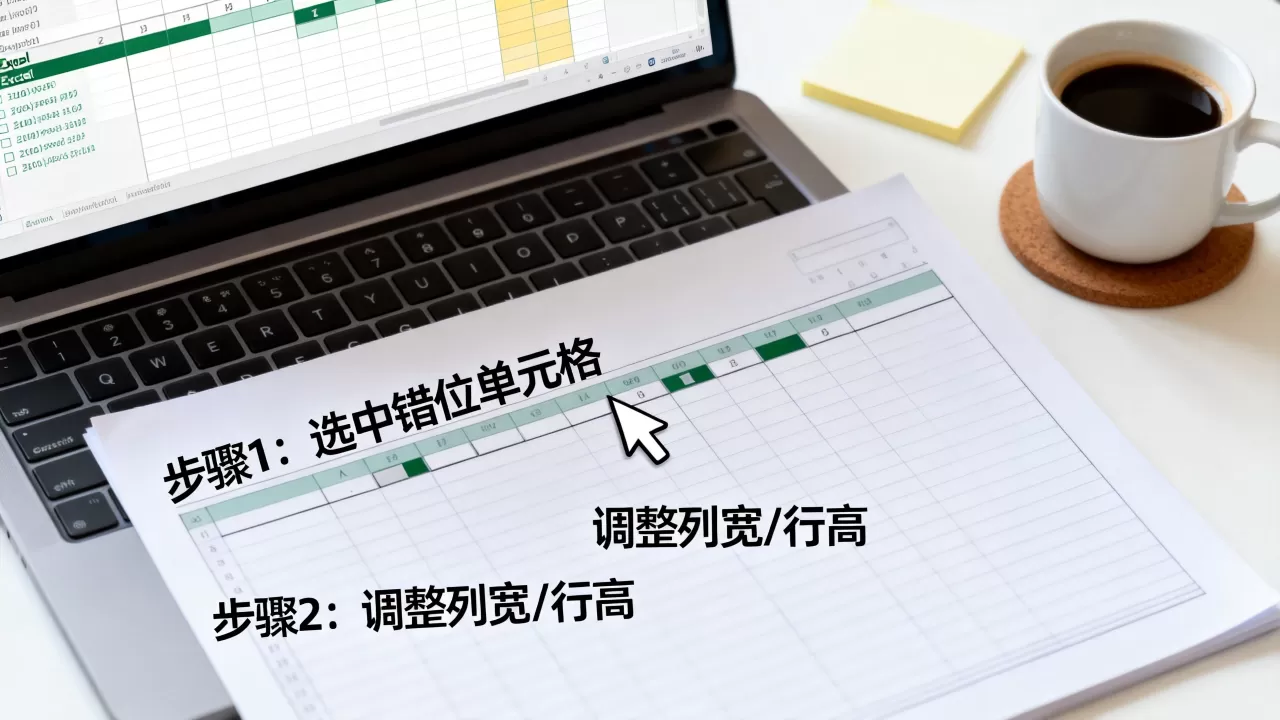 Excel表格错位了怎么办，怎么解决？