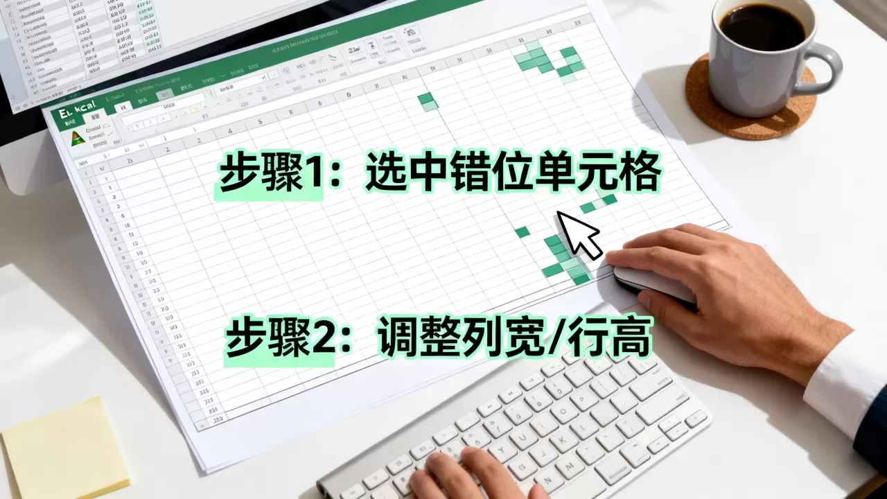 Excel表格错位了怎么办，怎么解决？