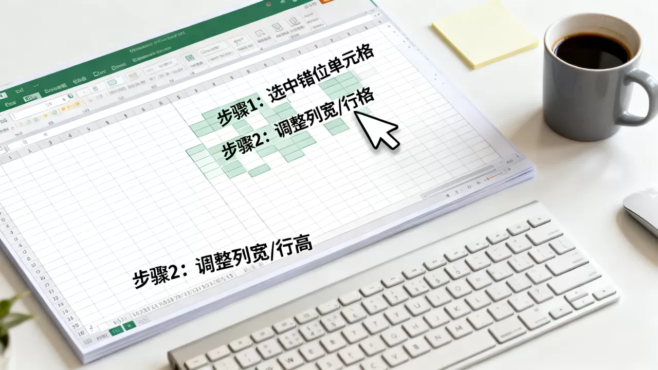 Excel表格错位了怎么办，怎么解决？