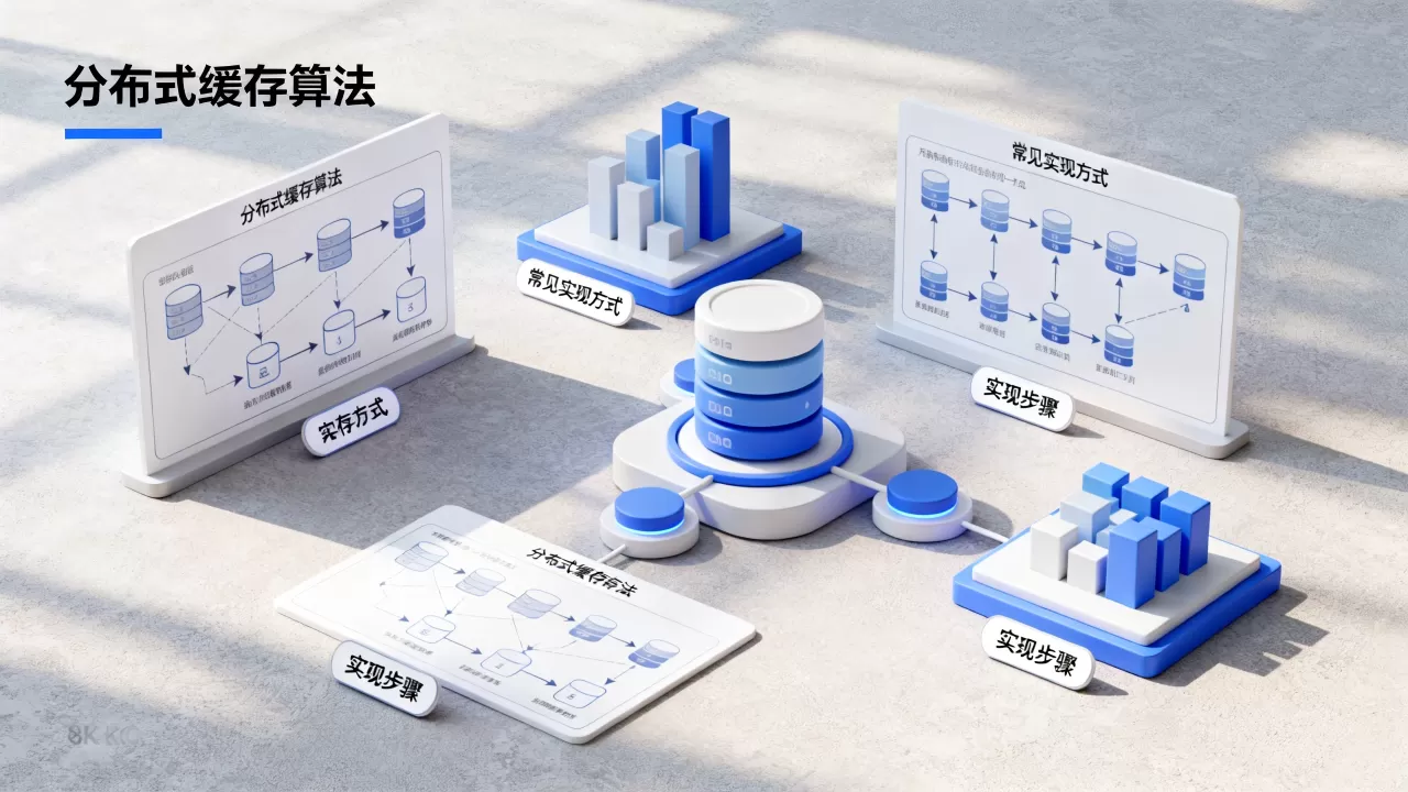 分布式缓存算法的常见实现方式有哪些？，怎么实现