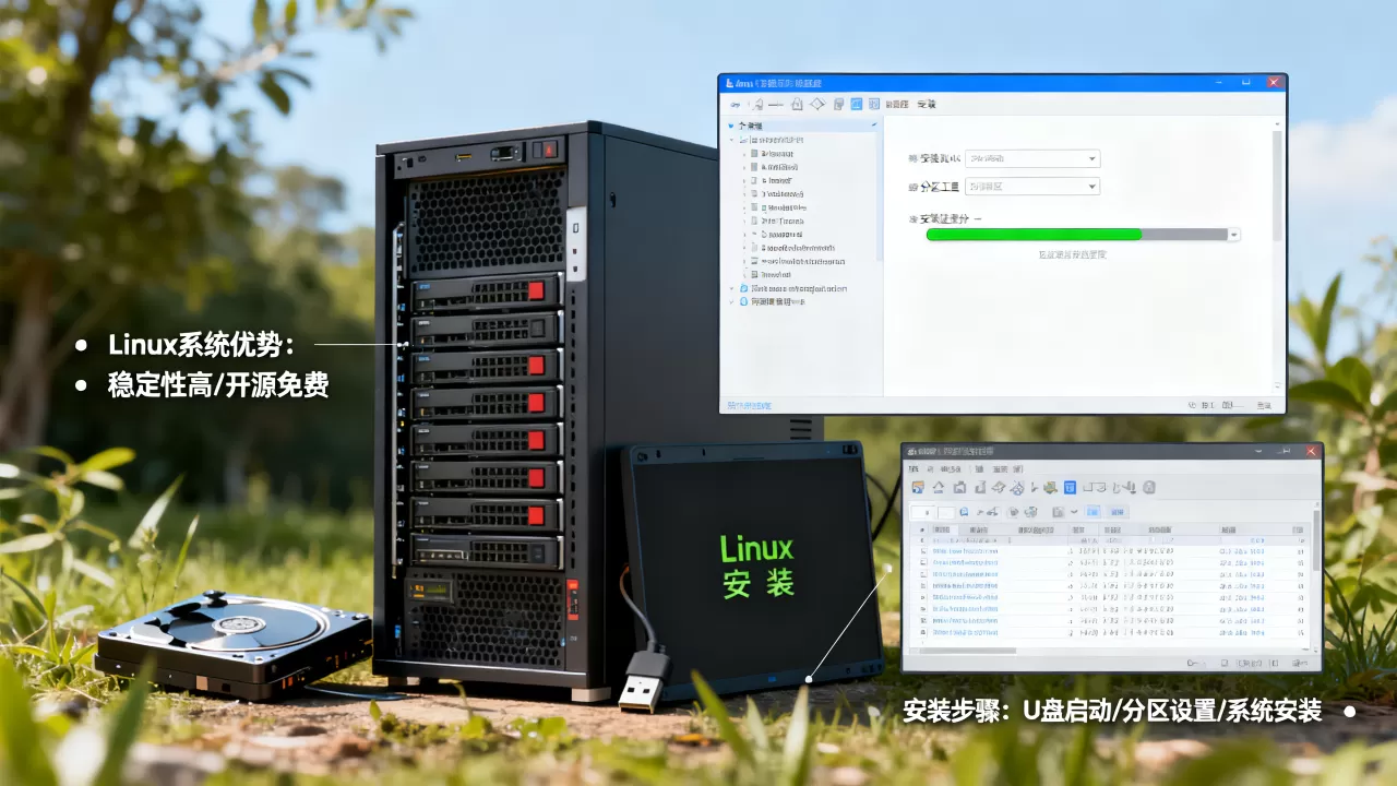 服务器Linux系统有什么优势，Linux服务器怎么安装