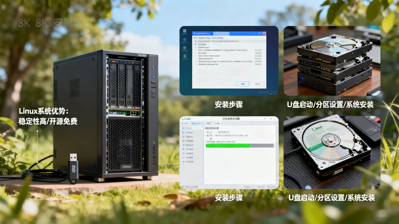 服务器Linux系统有什么优势，Linux服务器怎么安装