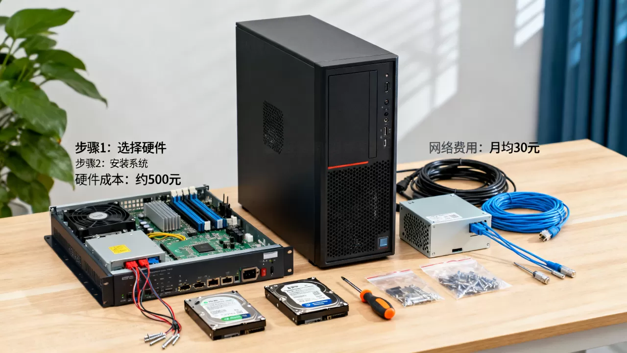 新手如何搭建服务器，自己搭建服务器需要多少钱？