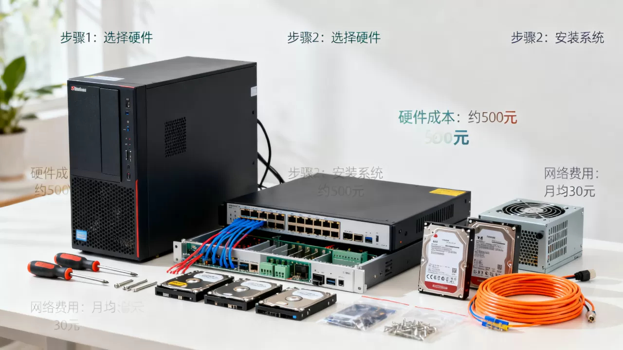 新手如何搭建服务器，自己搭建服务器需要多少钱？