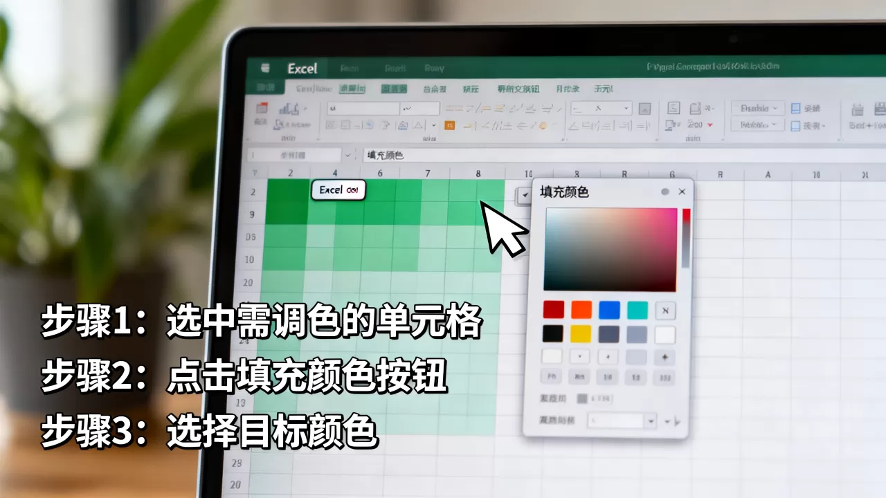 Excel调颜色怎么操作，有什么简单实用的技巧？