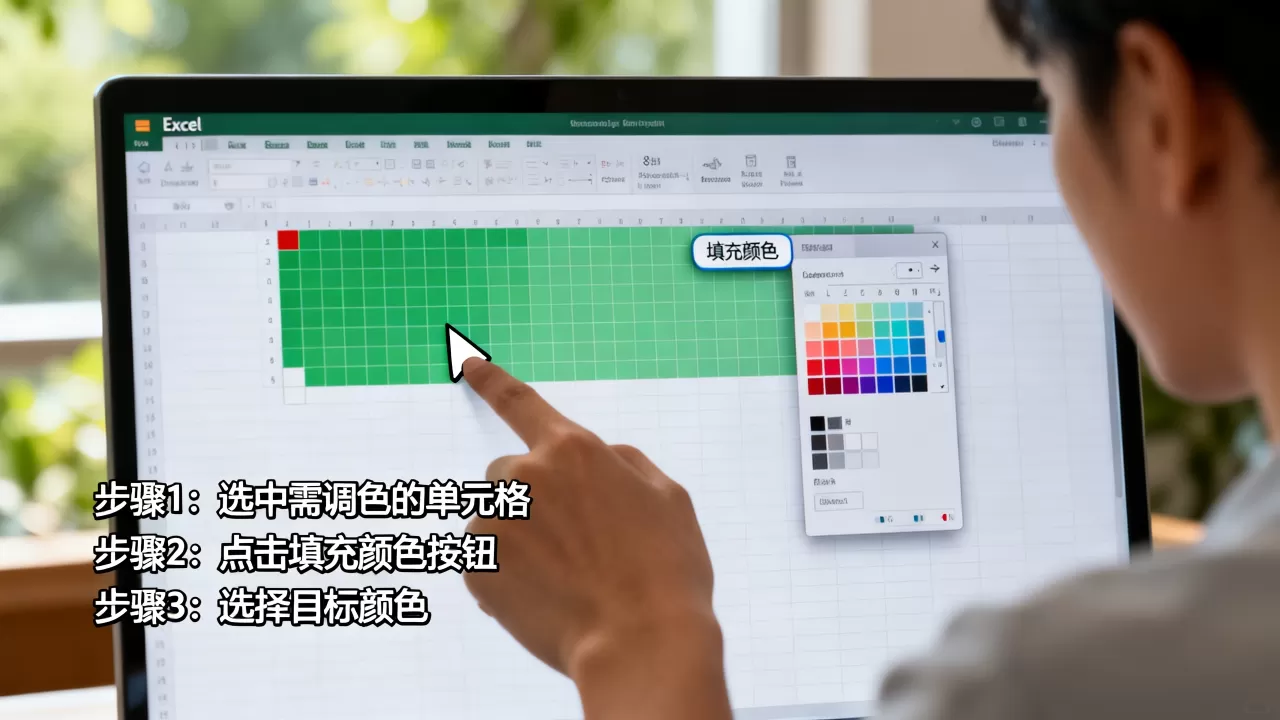 Excel调颜色怎么操作，有什么简单实用的技巧？