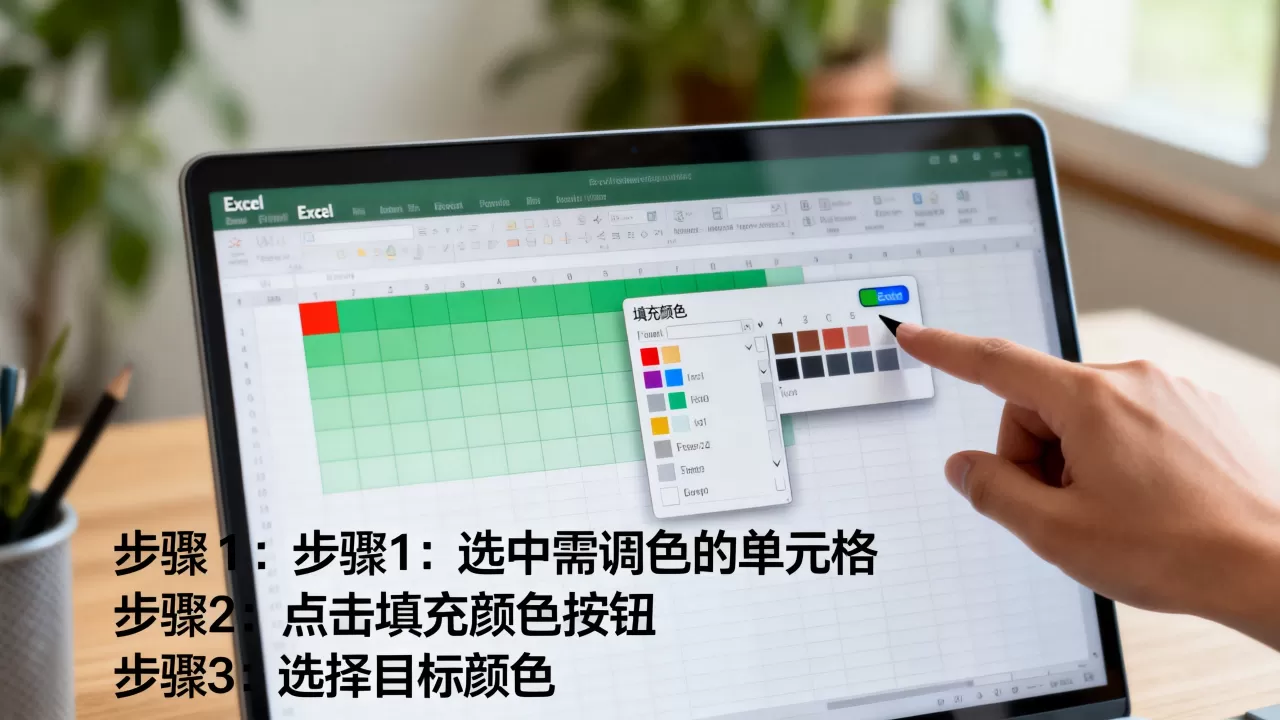 Excel调颜色怎么操作，有什么简单实用的技巧？