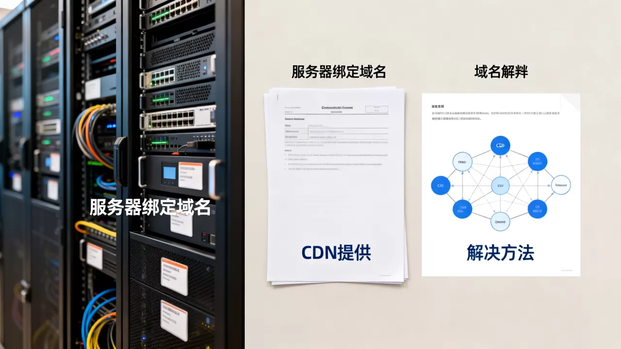 服务器绑定域名是CDN提供的吗，怎么解决？