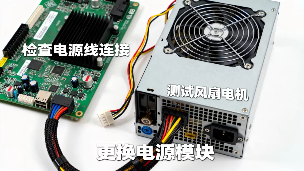 服务器电源风扇不转无电源输出是什么原因?,怎么解决? 服务器电源风扇不转无电源输出是什么原因?,怎么解决?