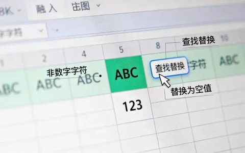 非数字字符在电子表格中怎么删除，如何避免错误
