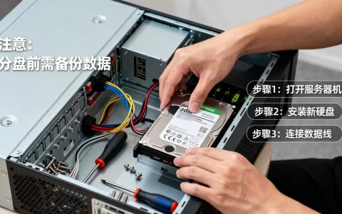 服务器分d盘时需要注意哪些事项，怎么操作？
