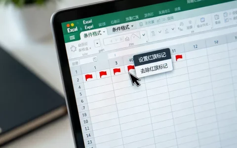 Excel表格中的条件格式红旗标记怎么设置，怎么去掉