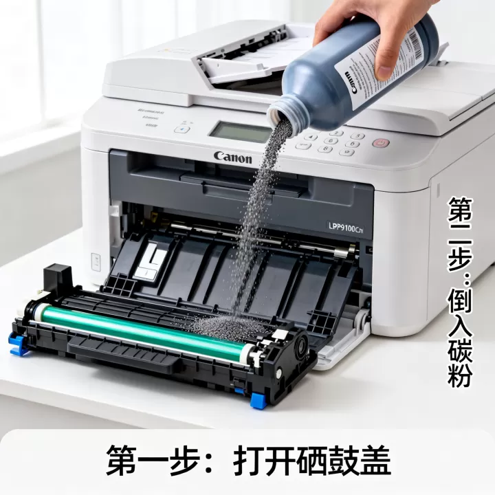 佳能lbp9100cdn怎么加粉?,如何加粉 佳能lbp9100cdn怎么加粉?,如何加粉