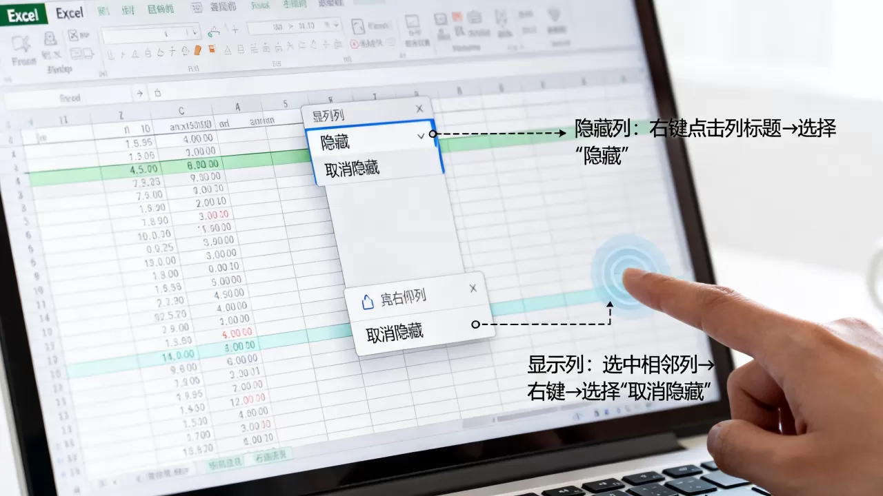 Excel列怎么隐藏和显示，有哪些技巧？