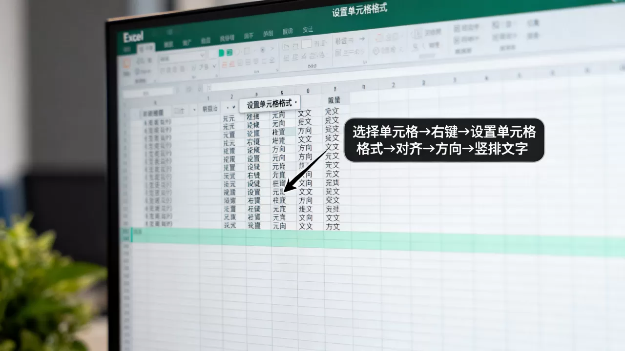 excel表格竖写如何实现？，竖写怎么设置？