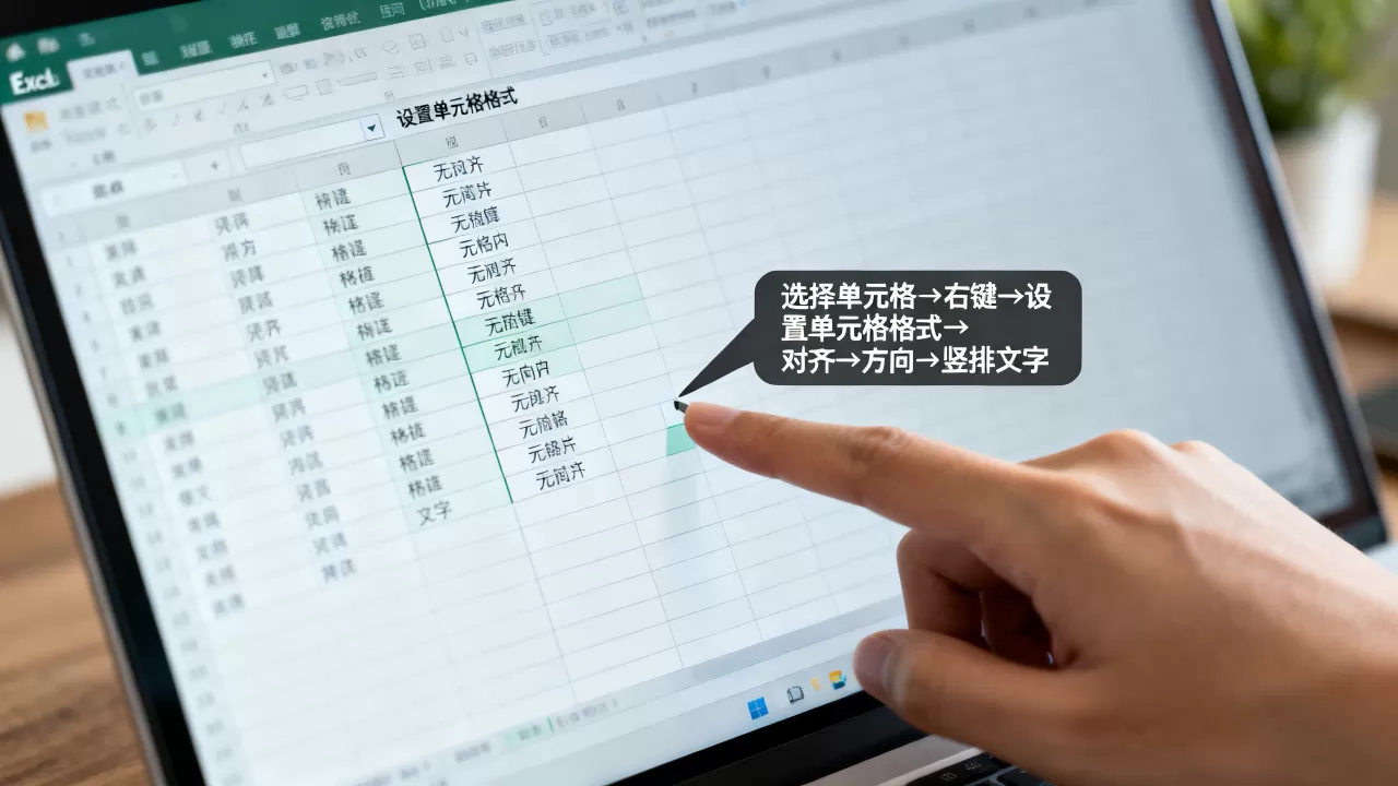 excel表格竖写如何实现？，竖写怎么设置？
