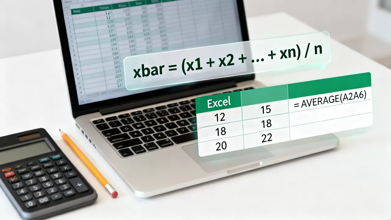 Excel中如何计算xbar,xbar计算公式是什么? Excel中如何计算xbar,xbar计算公式是什么?