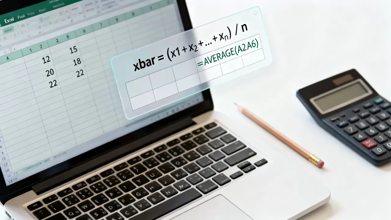 Excel中如何计算xbar,xbar计算公式是什么? Excel中如何计算xbar,xbar计算公式是什么?