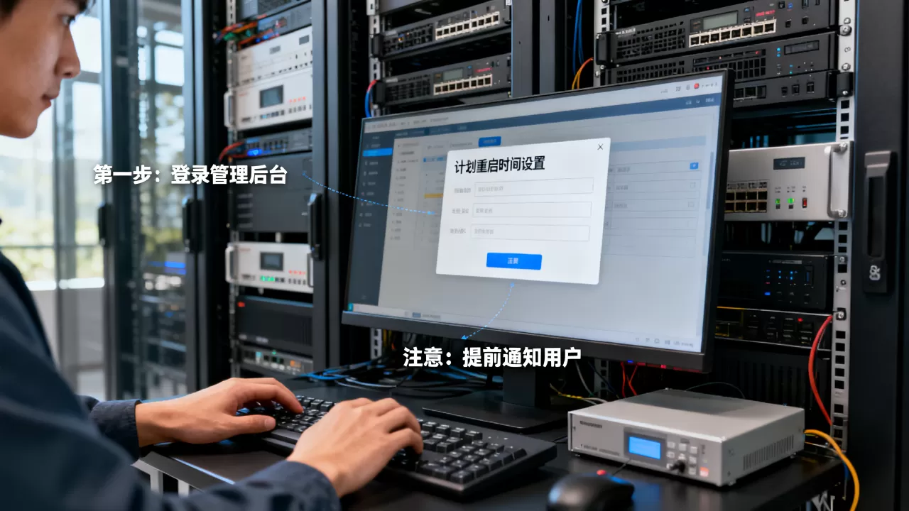 服务器系统设置按计划重启怎么操作，需要注意什么？