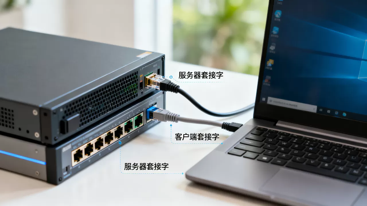 服务器与客户端各有套接字吗，是什么意思？