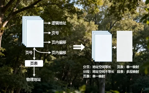 分页存储管理逻辑地址如何转换，分页和分段有什么区别？