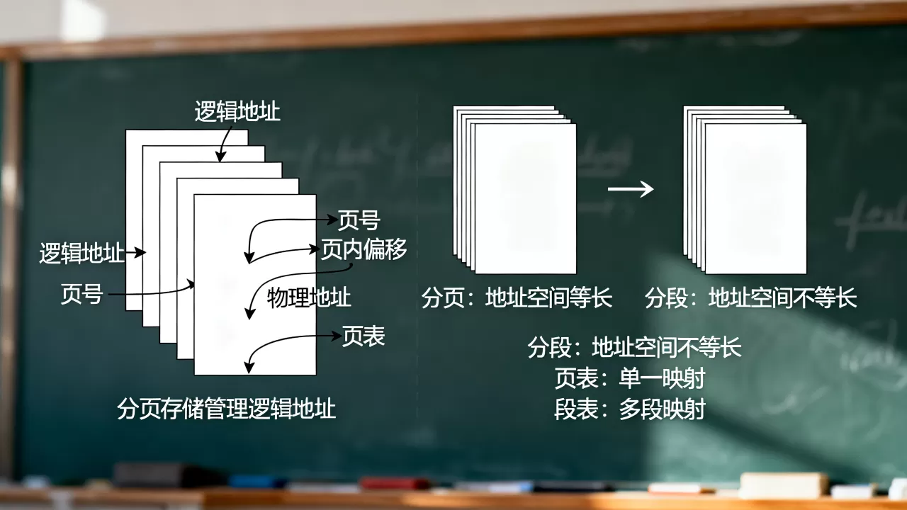 分页存储管理逻辑地址如何转换,分页和分段有什么区别? 分页存储管理逻辑地址如何转换,分页和分段有什么区别?