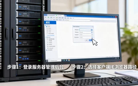 服务器如何打开客户端IE浏览器，怎么设置？
