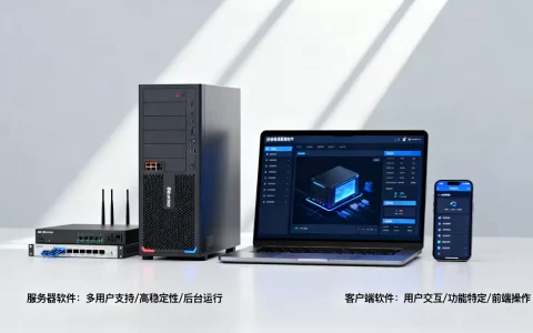 服务器软件和客户端软件有什么特点？，有什么区别