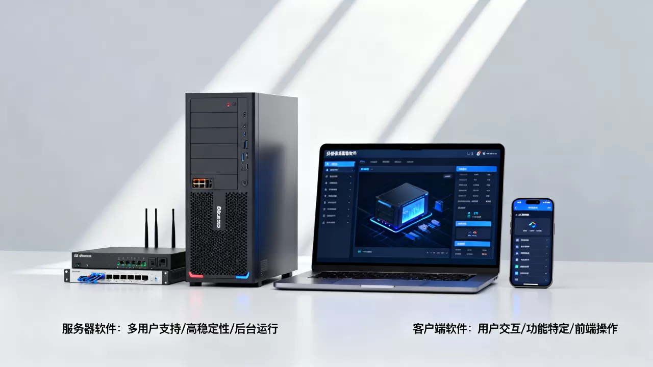 服务器软件和客户端软件有什么特点?,有什么区别 服务器软件和客户端软件有什么特点?,有什么区别