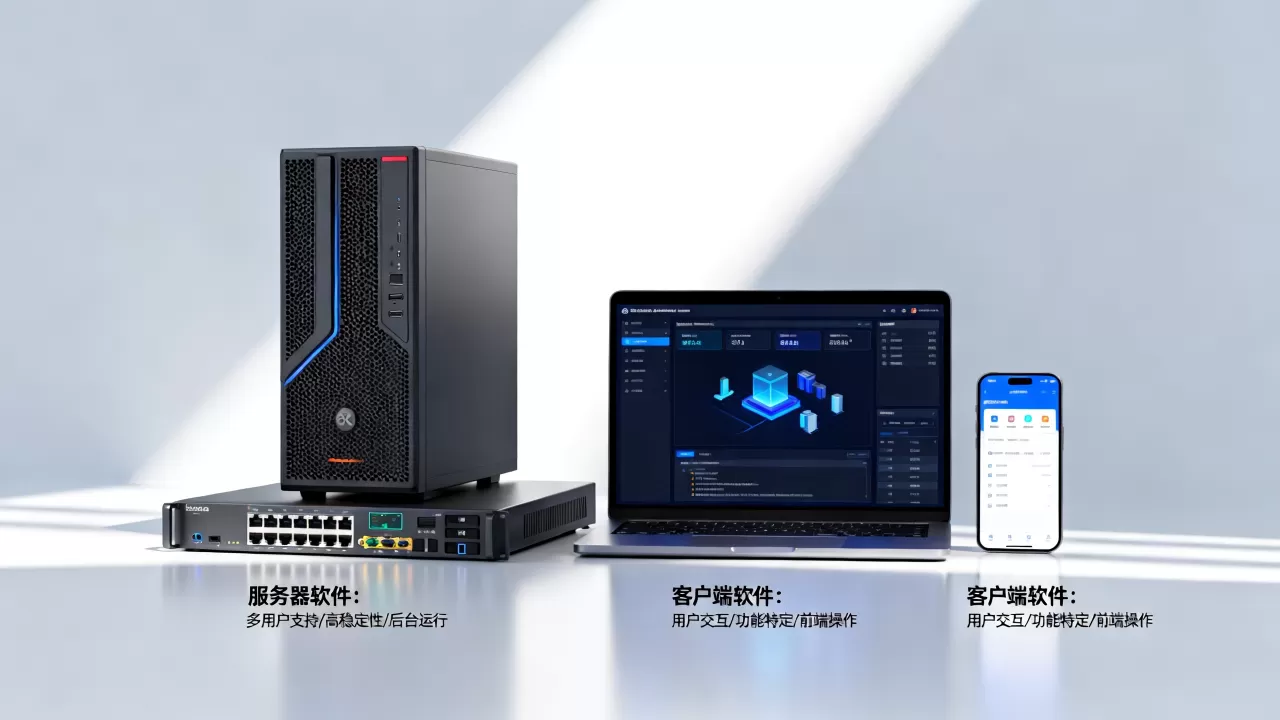 服务器软件和客户端软件有什么特点?,有什么区别 服务器软件和客户端软件有什么特点?,有什么区别