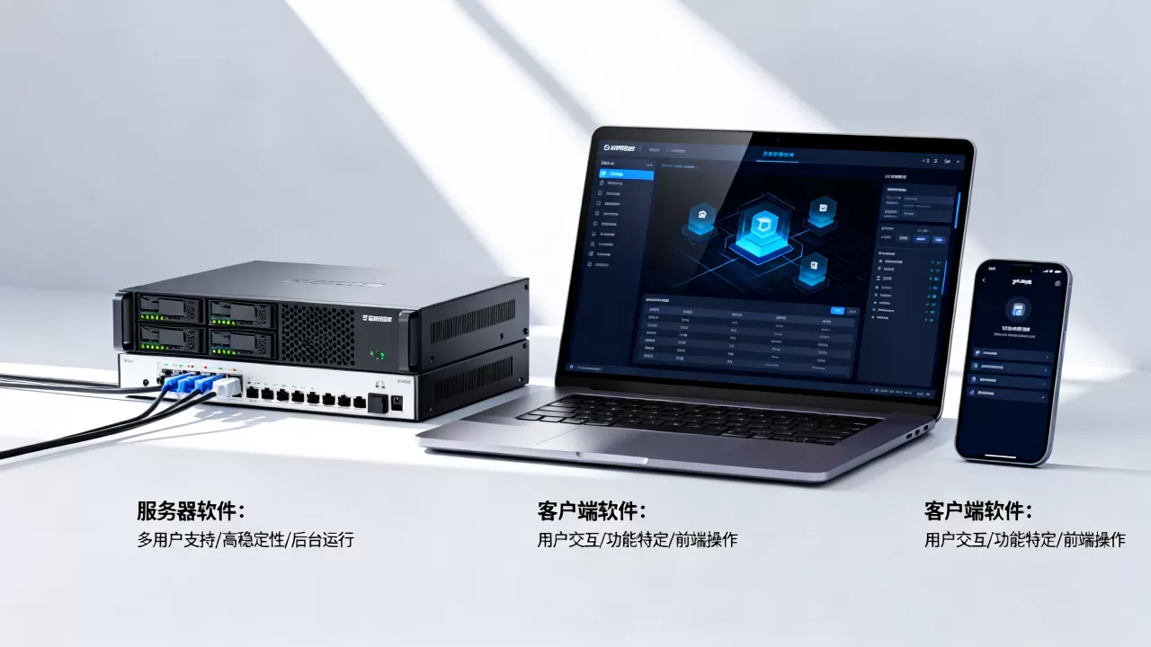 服务器软件和客户端软件有什么特点?,有什么区别 服务器软件和客户端软件有什么特点?,有什么区别