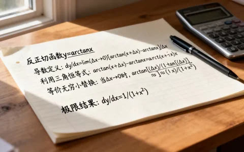 反正切函数的导数怎么求，求导公式推导过程是什么？