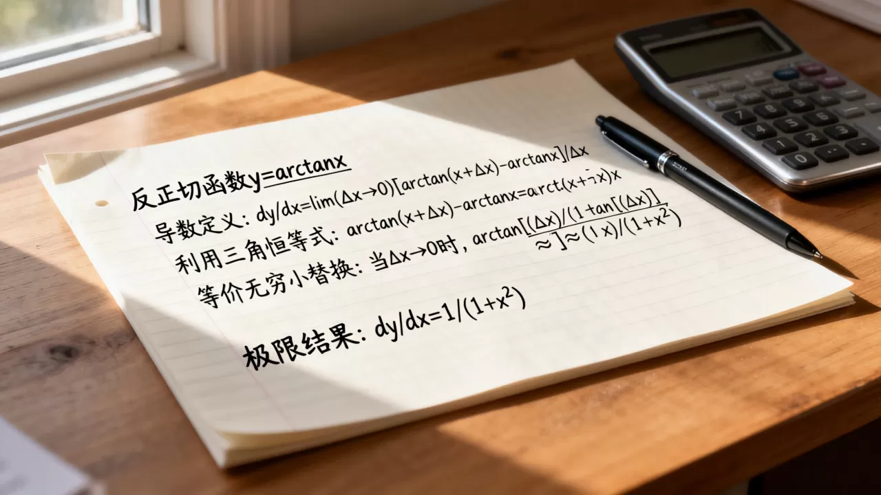 反正切函数的导数怎么求,求导公式推导过程是什么? 反正切函数的导数怎么求,求导公式推导过程是什么?