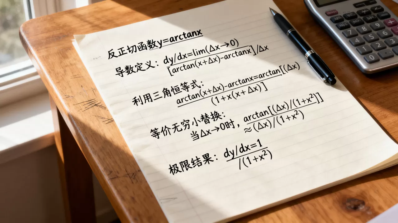 反正切函数的导数怎么求,求导公式推导过程是什么? 反正切函数的导数怎么求,求导公式推导过程是什么?