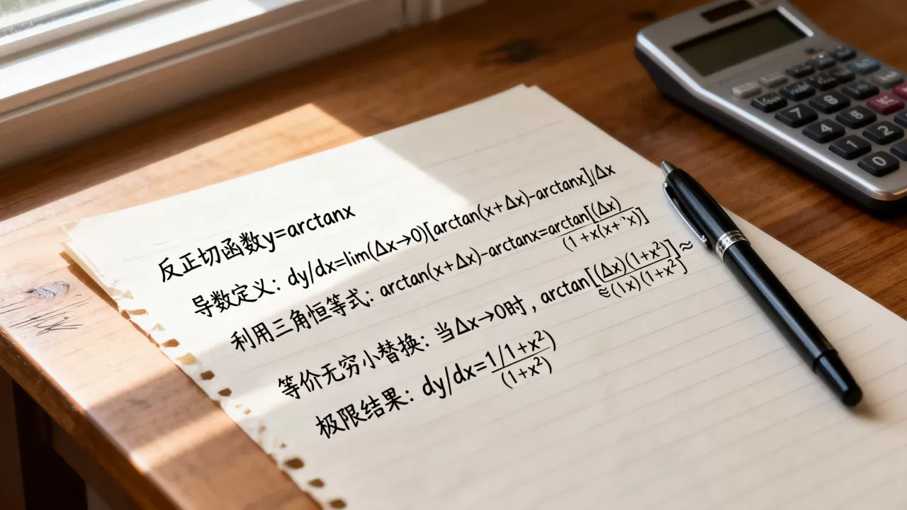 反正切函数的导数怎么求,求导公式推导过程是什么? 反正切函数的导数怎么求,求导公式推导过程是什么?