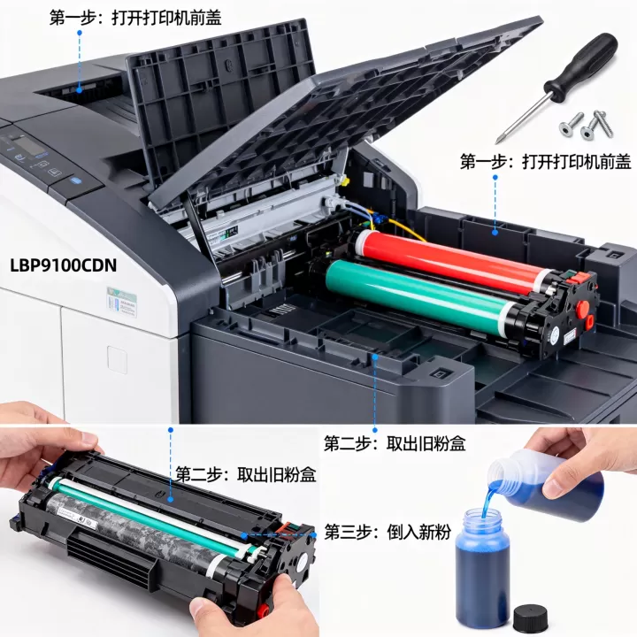 lbp9100cdn怎么加粉,lbp9100cdn加粉步骤有哪些 lbp9100cdn怎么加粉,lbp9100cdn加粉步骤有哪些