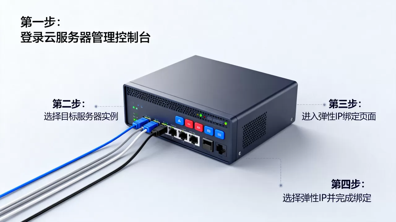 服务器绑定弹性IP的步骤是什么？，怎么操作