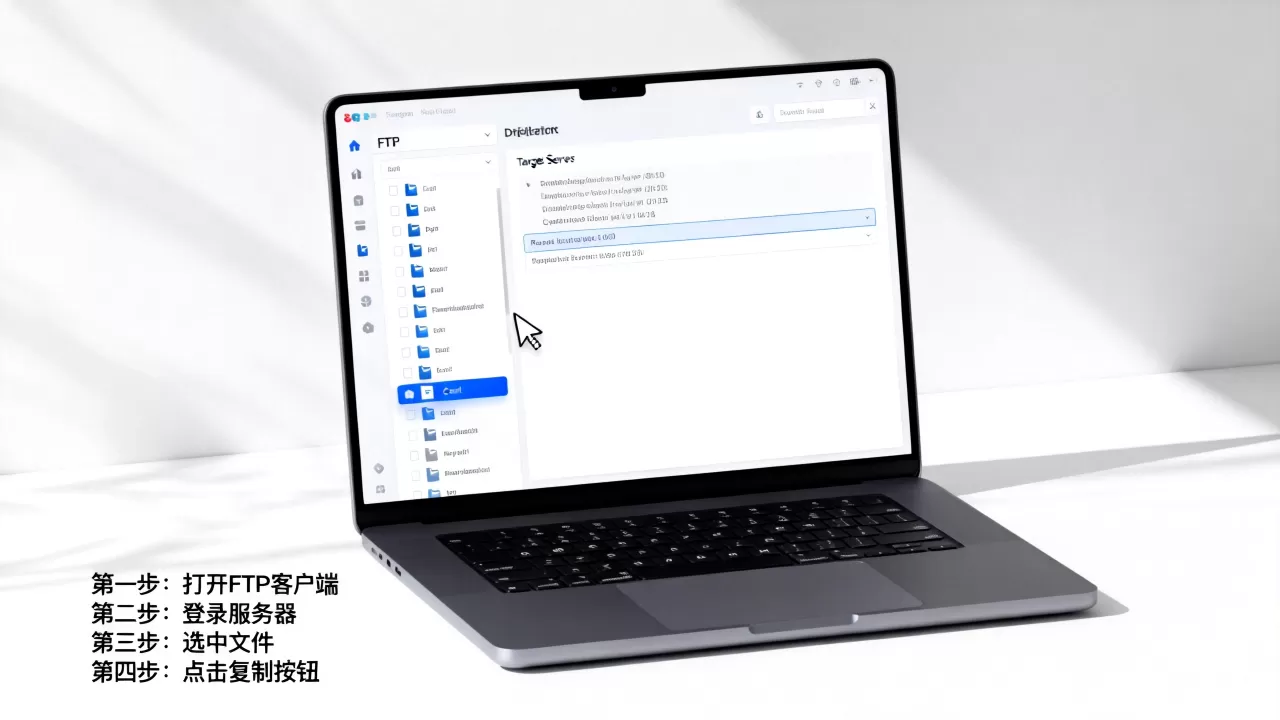 如何在ftp服务器内复制文件？,怎么操作