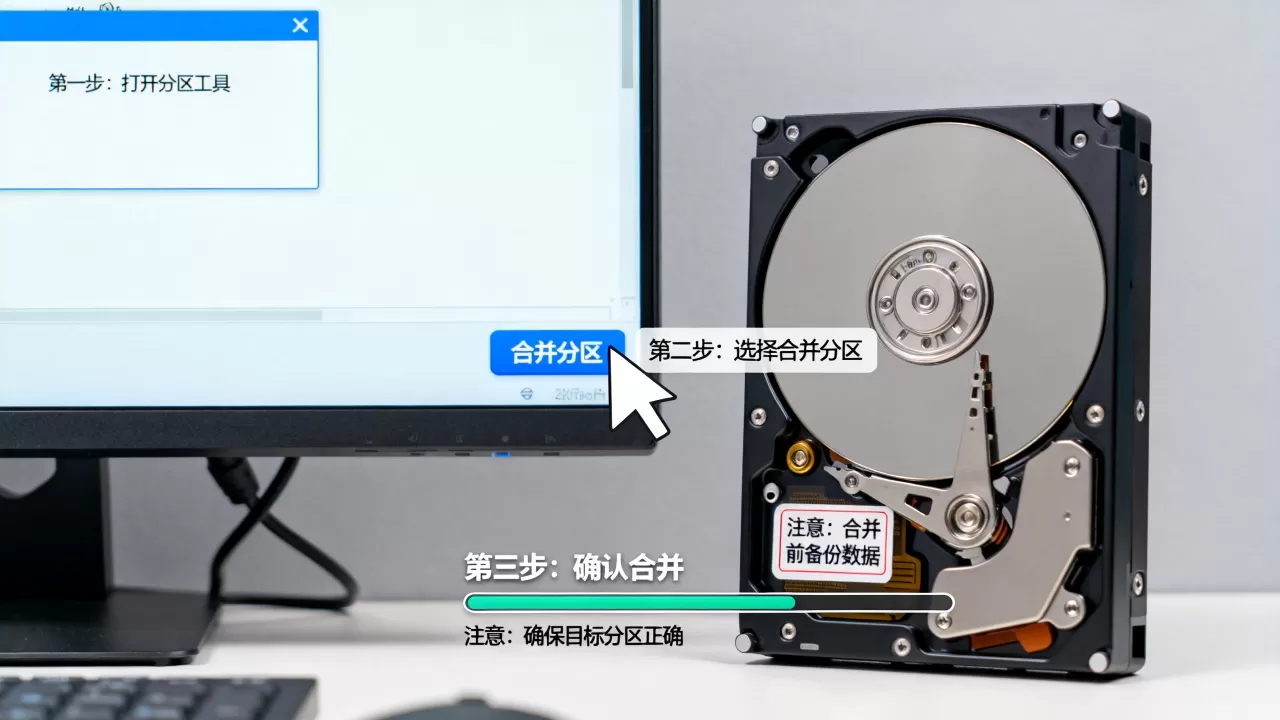 分区合并的具体操作步骤是什么, 有哪些注意事项 分区合并的具体操作步骤是什么, 有哪些注意事项