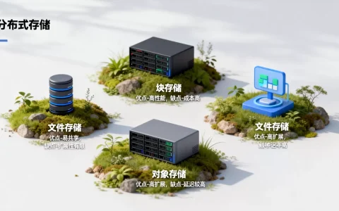 分布式存储的几个类型包括哪些？，各有什么优缺点？