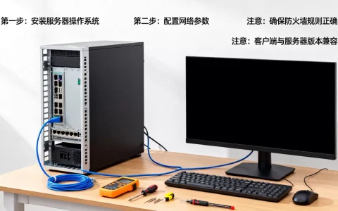 服务器和客户端的搭建步骤是什么，有哪些注意事项？