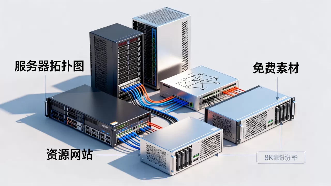 服务器拓扑图素材哪里可以免费下载?,有哪些免费资源网站? 服务器拓扑图素材哪里可以免费下载?,有哪些免费资源网站?