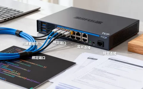 服务器端TCP通信实例怎么做？，有哪些步骤？