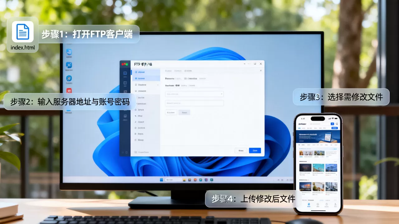 FTP修改网站怎么做?,具体步骤有哪些? FTP修改网站怎么做?,具体步骤有哪些?
