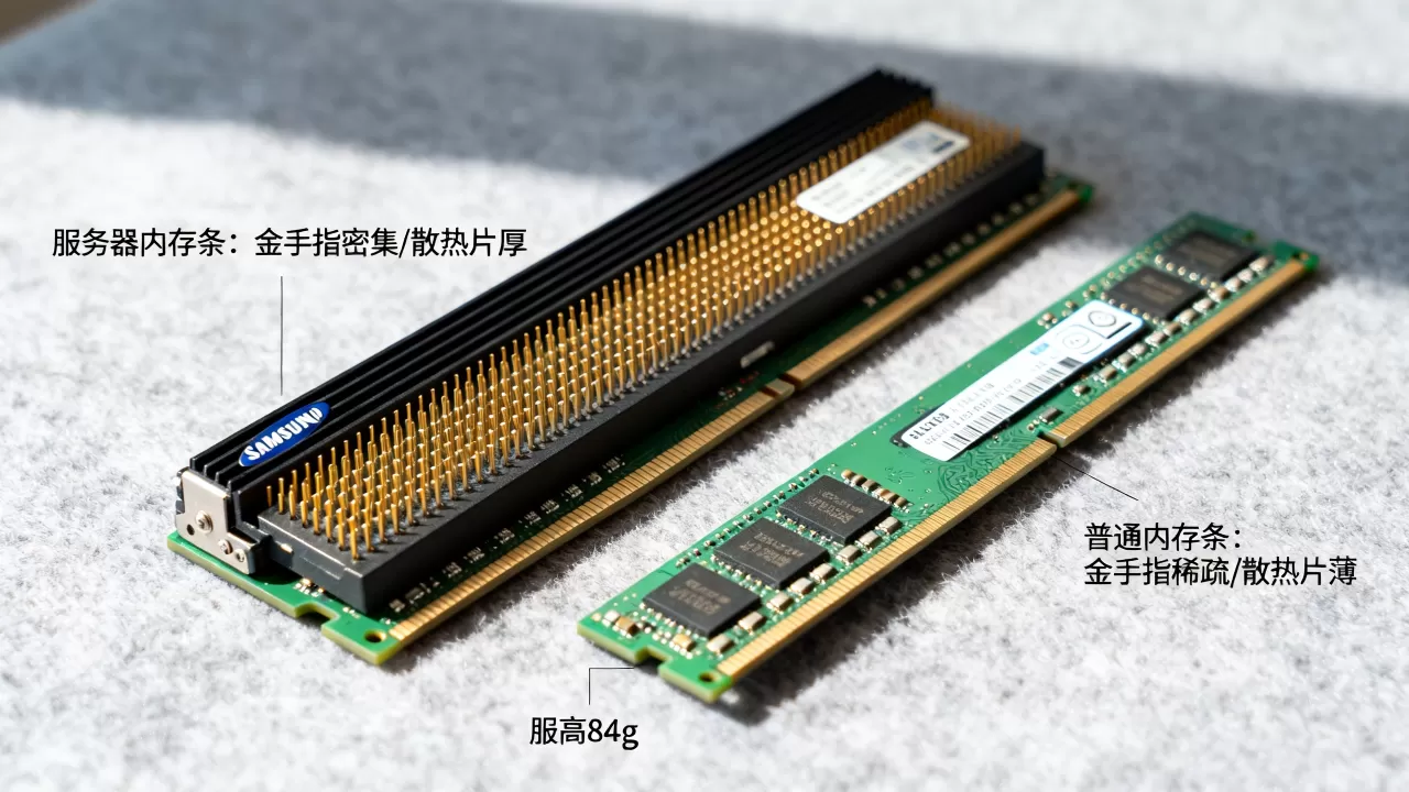 三星8g内存条如何分辨是不是服务器内存条，有什么区别