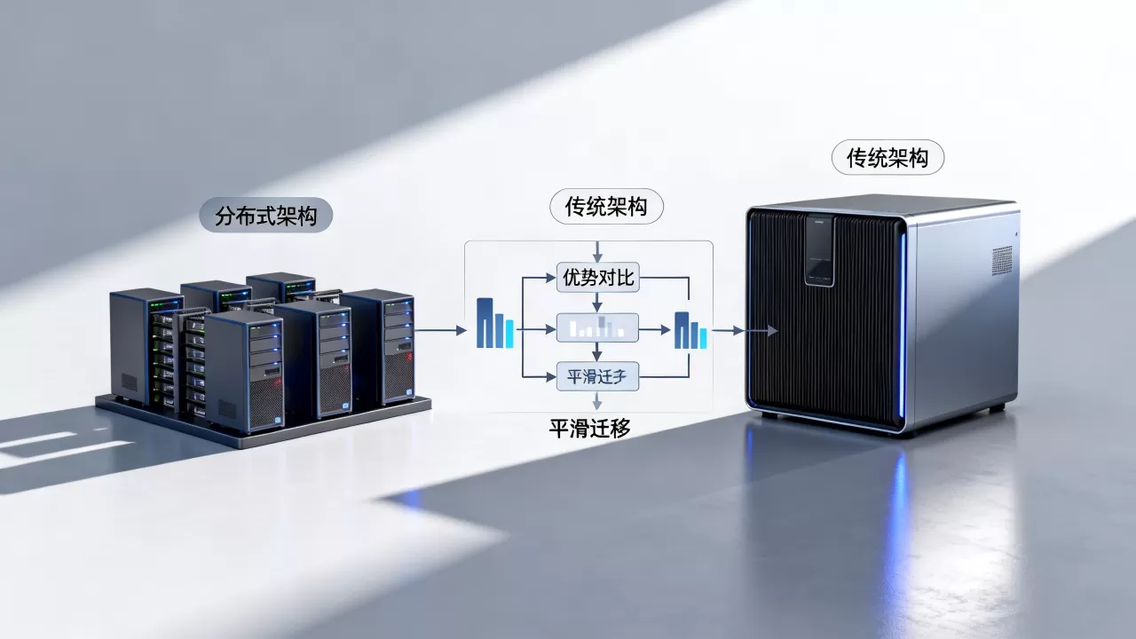 分布式架构相比传统架构有什么优势？，如何实现平滑迁移？